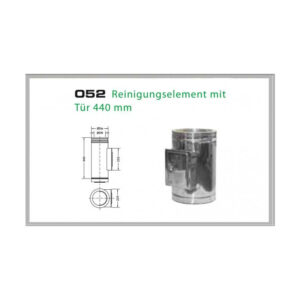 052/DN150 DW Reinigungselement mit Tür 500mm / 440 mm Dinak