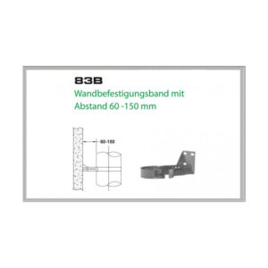 83A/DN180 DW Wandbefestigungsband mit Abstand 60-150 mm Dinak