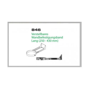 846/DN150 DW6 Verstellbares Wandbefestigungsband 250-430 mm Dinak
