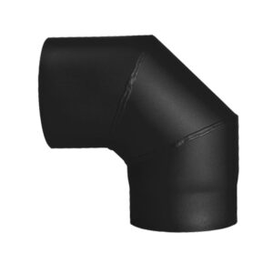 Bogen 90°ohne Tür DN 130mm schwarz #310