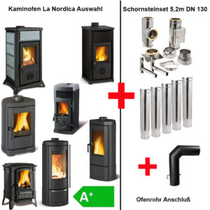 La Nordica Kaminofen mit Edelstahlschornstein 5